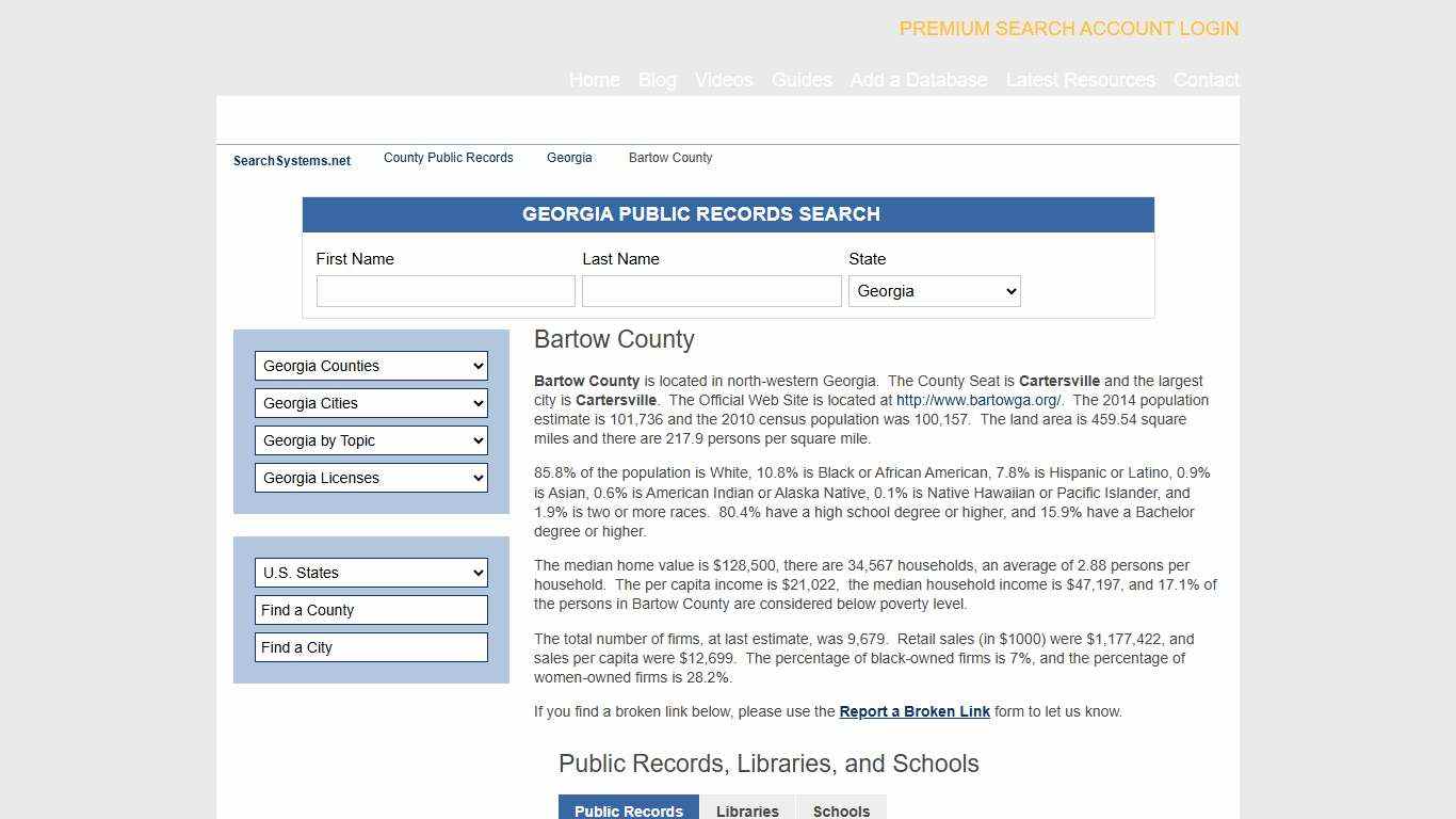 Bartow County Criminal and Public Records